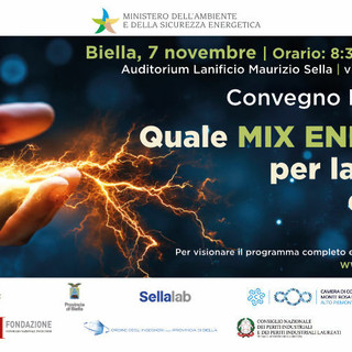 Mix Energetico, le scelte che cambieranno il futuro dell'Italia: a Biella il confronto con il Ministro Pichetto Fratin Mix Energetico, le scelte che cambieranno il futuro dell'Italia: a Biella il confronto con il Ministro Pichetto Fratin