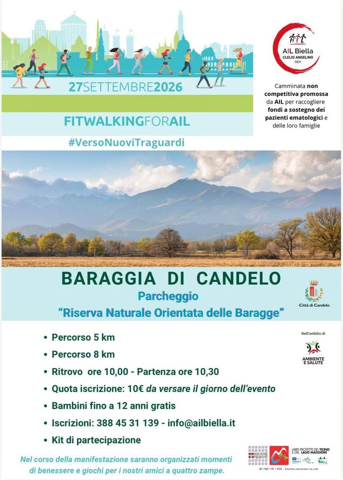 Nella Baraggia di Candelo torna la FitwalkingForAIL