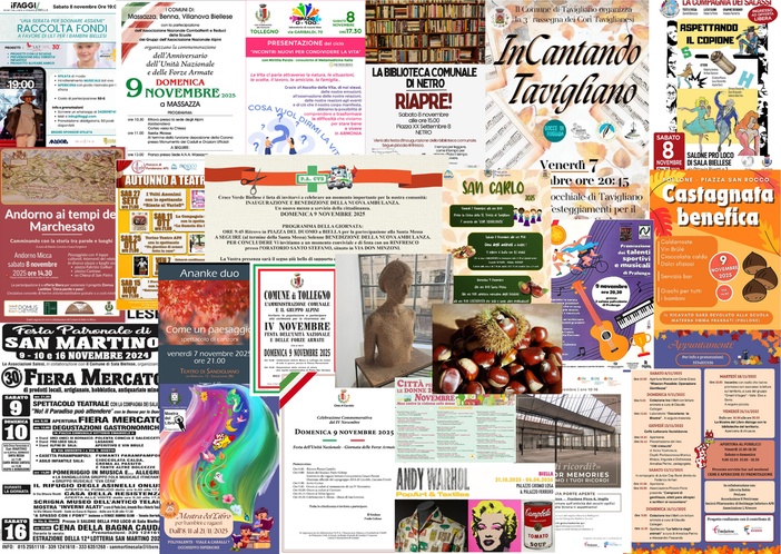 Tante cose da fare il 9 novembre