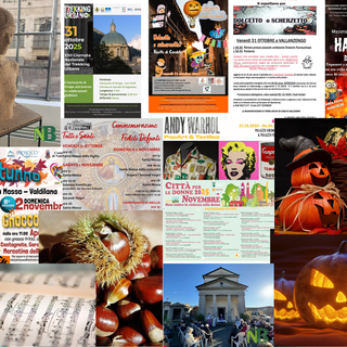 Tante cose da fare nel we del 31 ottobre, e 1 e 2 novembre