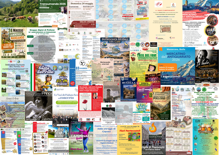 Tante cose da fare a Biella nel we del 22, 23 e 24 maggio