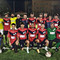 Nell’immagine, gli atleti e i dirigenti di Su Nuraghe-Pizza Flash ed Escile Team prima dell’amichevole disputata sul rinnovato campo sintetico di San Biagio.