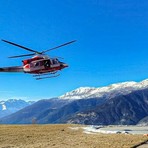 Persona infortunata nella zona di Oropa: in azione l'elicottero dei Vigili del Fuoco - Foto di repertorio Persona infortunata nella zona di Oropa: in azione l'elicottero dei Vigili del Fuoco - Foto di repertorio