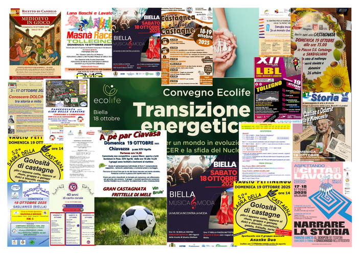 Tante cose da fare nel we del 17, 18, e 19 ottobre Tante cose da fare nel we del 17, 18, e 19 ottobre