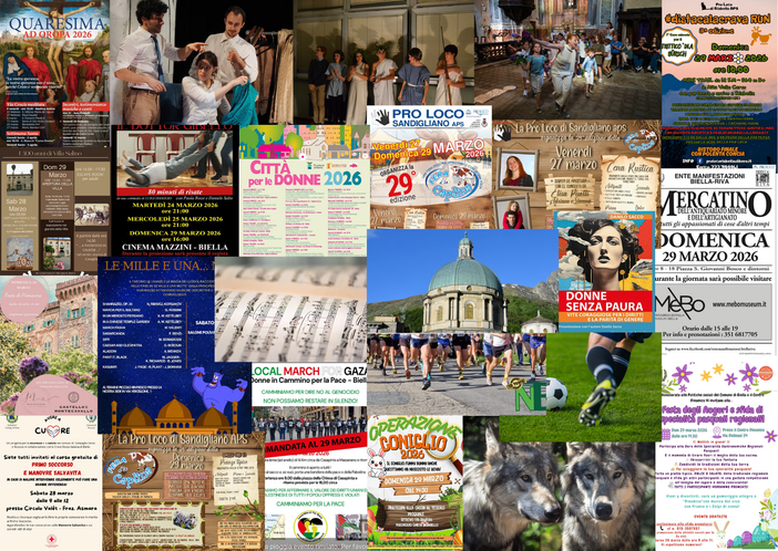 Tante cose da fare nel we del 27, 28 e 29 marzo