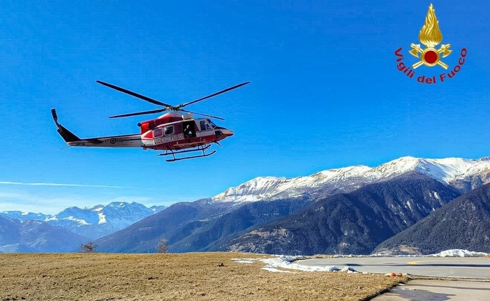 Oropa, escursionisti in difficoltà sulla neve: recuperati con l’elicottero “Drago” - Foto di repertorio