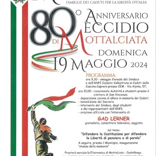 Eccidio di Mottalciata, il Comune celebra l’80° anniversario.