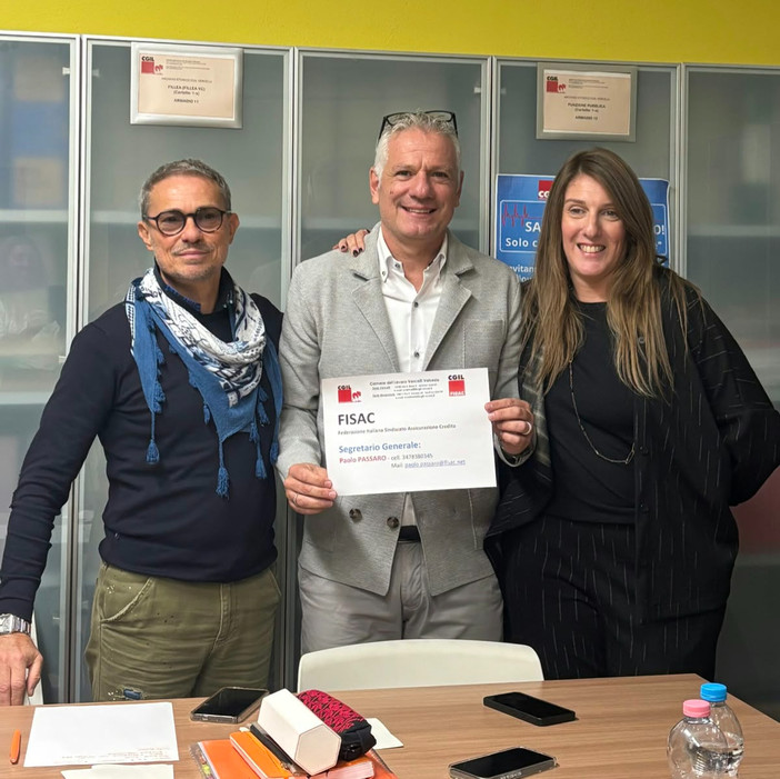 Fisac Cgil Vercelli-Valsesia, il biellese Paolo Passaro eletto segretario generale Fisac Cgil Vercelli-Valsesia, il biellese Paolo Passaro eletto segretario generale