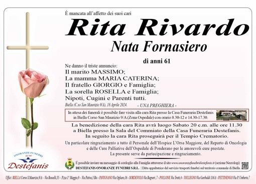 Rita Rivardo, nata Fornasiero