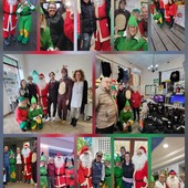 Babbo Natale e i folletti della Banca del Giocattolo portano gioia ai commercianti di Valle Mosso