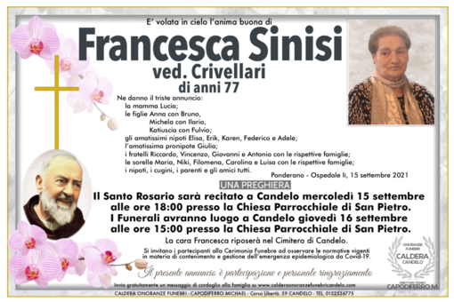 Francesca Sinisi Ved. Crivellari