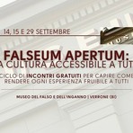 Cultura senza barriere, a settembre torna Falseum Apertum Cultura senza barriere, a settembre torna Falseum Apertum