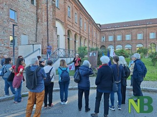 Biella, 24 aprile: omaggio alle donne della Resistenza nel piazzale della Provincia FOTO Nicola Rasolo per newsbiella.it