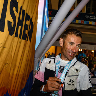 Franco Collé al traguardo di Courmayeur - photo credits Stefano Coletta- Zzam Agency