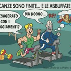 Biella, dal panettone alla routine: nuovi propositi e i soliti vizi - Illustrazione di Giovanni Cavallo