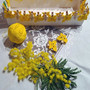 Nell’immagine d’archivio: composizione di pizzi e mimose preparata dalle “feminas” di “Su Nuraghe” per la Festa della Donna Nell’immagine d’archivio: composizione di pizzi e mimose preparata dalle “feminas” di “Su Nuraghe” per la Festa della Donna