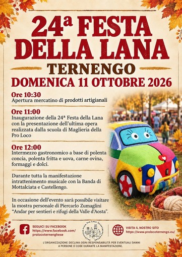 Ternengo, Festa della Lana alla 24ª edizione: il programma di domenica 11 ottobre