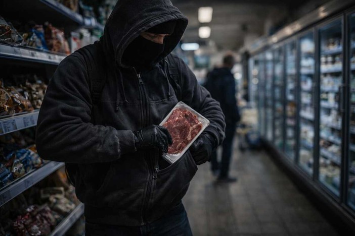 Vigliano, lancia la borsa piena di prodotti oltre le casse ma il furto fallisce: uomo in fuga dal supermercato (foto di repertorio)