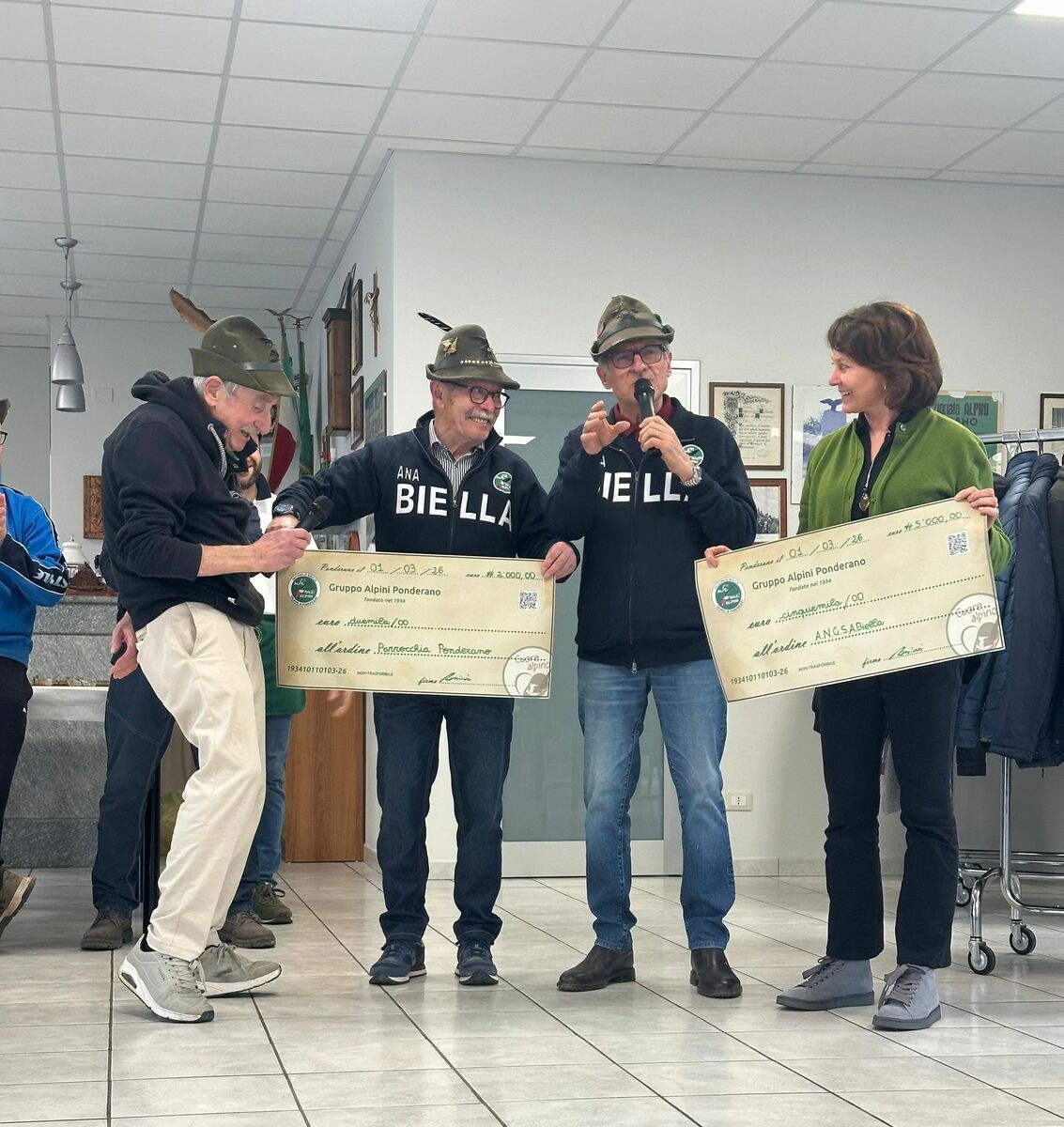 Alpini, bella iniziativa a Ponderano nel segno della solidarietà