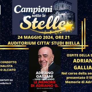 Adriano Galliani ospite a &quot;Campioni sotto le stelle&quot; del 24 maggio