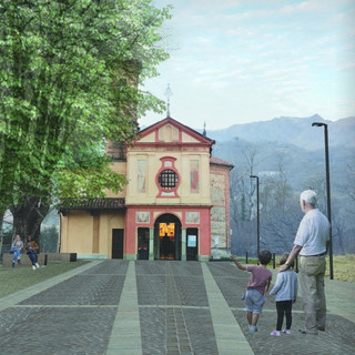 Graglia, nuovo volto per la piazza della Chiesa della Madonna della Neve