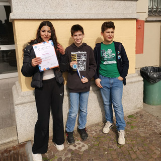 Gare Matematiche del Mediterraneo, Federico Rama delle medie di Biella Chiavazza sul podio della finale