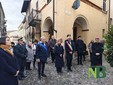 Giorno della Memoria, Biella non dimentica: al Piazzo una corona alla stele delle vittime della Shoah - Foto Gilberto Caon