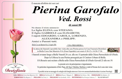 Pierina Garofalo, Ved. Rossi