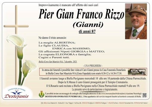 Pier Gian Franco Rizzo (Gianni) Pier Gian Franco Rizzo (Gianni)