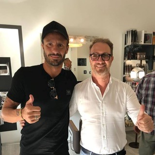 Alberto Gilardino in città. Riccelli: "Il sogno è vederlo presidente onorario della Biellese"