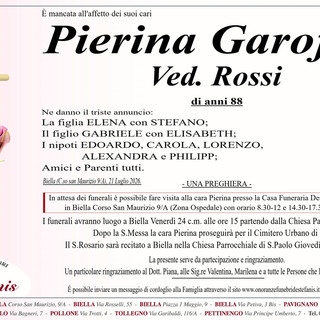 Pierina Garofalo, Ved. Rossi Pierina Garofalo, Ved. Rossi