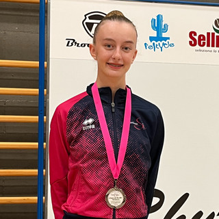 Rhythmic School, Martina Brocchi sul secondo gradino del podio nella prova regionale GR LE