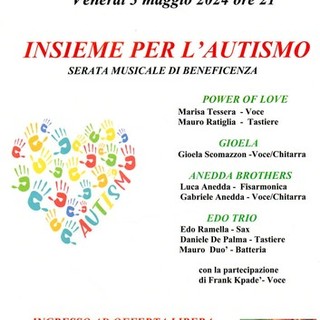 “Insieme per l’autismo”: a Gaglianico la serata musicale benefica.