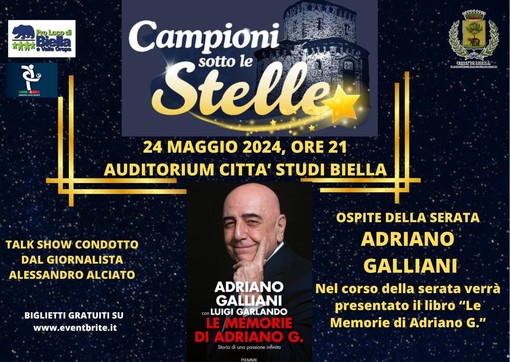 Adriano Galliani ospite a &quot;Campioni sotto le stelle&quot; del 24 maggio