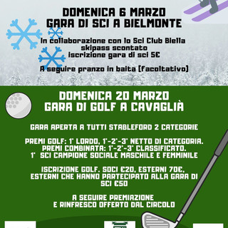 Fine settimana, combinata Sci - Golf tra Cavaglià e Bielmonte