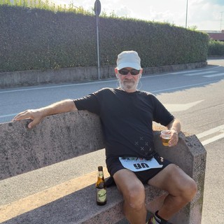 Giuliano Pavan brinda ai suoi 400 km, ma la strada è ancora lunga