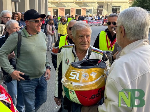 Rievocazione del circuito motociclistico di Biella 1939, ospite d'onore: Giacomo Agostini FOTO Davide Finatti