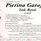 Pierina Garofalo, Ved. Rossi Pierina Garofalo, Ved. Rossi
