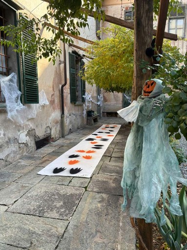 Festa di Halloween a Villa Salino, a Cavaglià grande entusiasmo tra le famiglie  (foto dalla pagina Facebook di Comune di Cvaaglià)