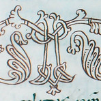 Nell’immagine: capolettera “M”, Sacramentarium Episcopi Warmundi (Sacramentario del Vescovo Warmondo di Ivrea): fine secolo X, Ivrea, Biblioteca Capitolare, Ms 31 LXXXVI). Priuli Verlucca,1990, copia posseduta a Biella dal Comm. Mario Coda Nell’immagine: capolettera “M”, Sacramentarium Episcopi Warmundi (Sacramentario del Vescovo Warmondo di Ivrea): fine secolo X, Ivrea, Biblioteca Capitolare, Ms 31 LXXXVI). Priuli Verlucca,1990, copia posseduta a Biella dal Comm. Mario Coda