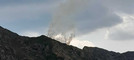 Fulmine scatena un incendio in Valsessera: fiamme ad alta quota sulla Punta delle Camosce