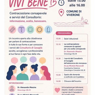 Conosci, scegli, vivi bene: incontro a Viverone, focus anche sui servizi del Consultorio di Cavaglià