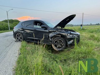 Violento scontro tra auto tra Castelletto Cervo e Mottalciata FOTO Davide Finatti per newsbiella.it