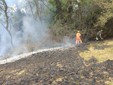In foto, l'incendio tra Pollone e Occhieppo Superiore In foto, l'incendio tra Pollone e Occhieppo Superiore