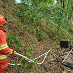Fiamme in alta Valsessera, scatta il cordone di sicurezza attorno al Santuario del Cavallero FOTO Fiamme in alta Valsessera, scatta il cordone di sicurezza attorno al Santuario del Cavallero FOTO