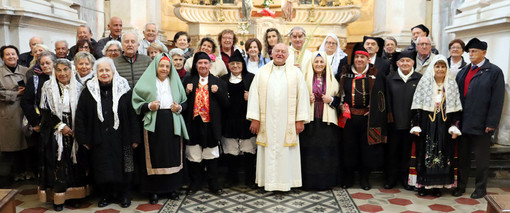 Nell’immagine Sardi e Valligiani al Santuario di San Giovanni Battista di Andorno