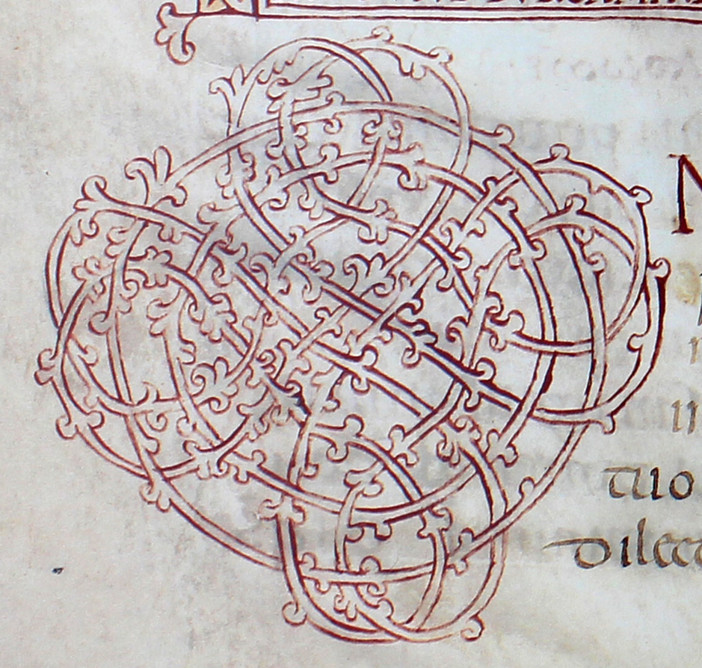 Nell’immagine: capolettera “M”, Sacramentarium Episcopi Warmundi (Sacramentario del Vescovo Warmondo di Ivrea): fine secolo X, Ivrea, Biblioteca Capitolare, Ms 31 LXXXVI). Priuli Verlucca,1990, copia posseduta a Biella dal Comm. Mario Coda. Nell’immagine: capolettera “M”, Sacramentarium Episcopi Warmundi (Sacramentario del Vescovo Warmondo di Ivrea): fine secolo X, Ivrea, Biblioteca Capitolare, Ms 31 LXXXVI). Priuli Verlucca,1990, copia posseduta a Biella dal Comm. Mario Coda.