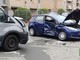 Biella, scontro auto e furgone (foto di Mattia Baù per newsbiella.it)