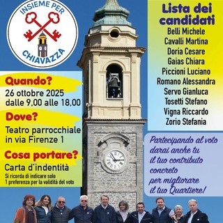 Biella, consigli di quartiere: Insieme per Chiavazza si presenta ai cittadini