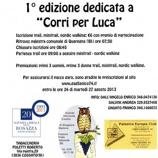 “Preghiamo, pensiamo, corriamo, aiutiamo Luca”